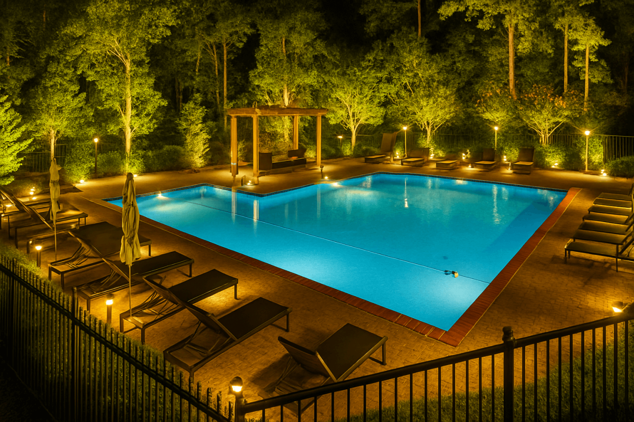 night pool